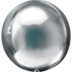 Kugelballon Silber Metallic 40cm