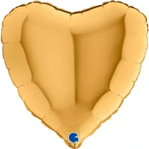 Herzballon Metallic Gold / Folie / 75cm