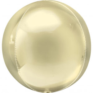 Kugelballon Elfenbein Metallic 40cm