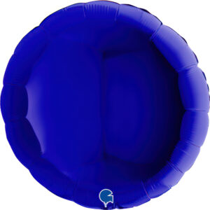 90cm Rund Metallic Indigoblau