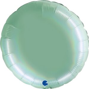 45cm Rund, Irisierend Mint, Folienballon