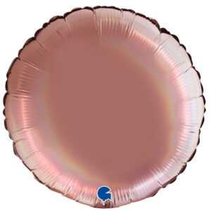 45cm Rund, Irisierend Rosé, Folienballon