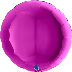 90cm Rund, metallic Berry, Folienballon