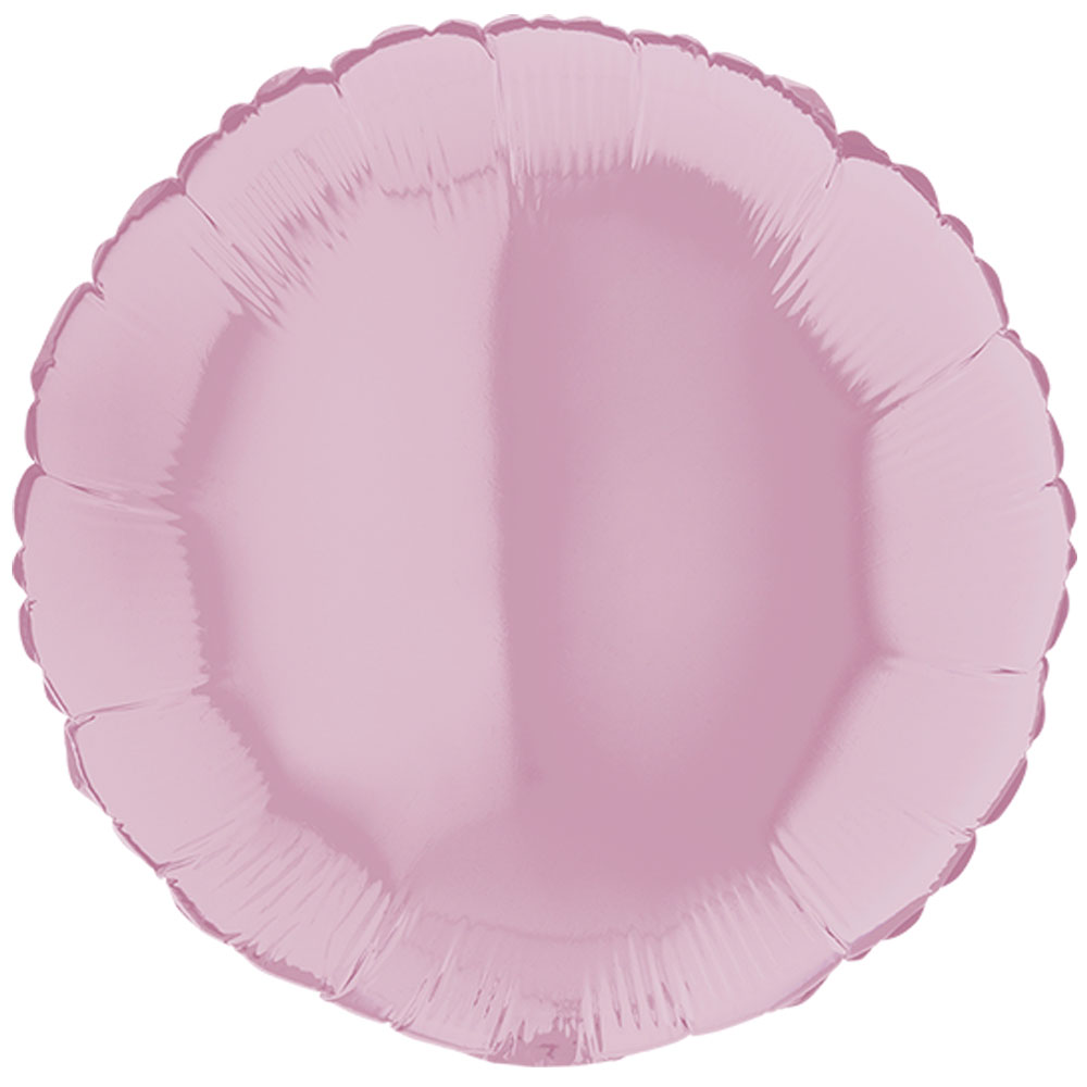 45cm Rund, Metallic Zartrosa, Folienballon