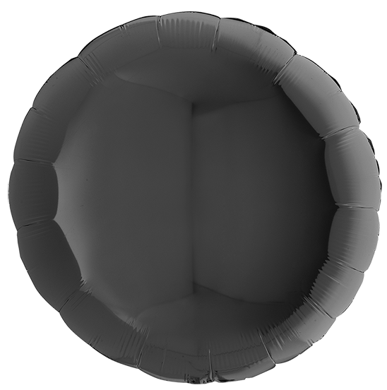 90cm Rund Metallic Schwarz
