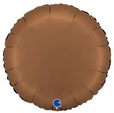 45cm Rund, Satin Choclate, Folienballon