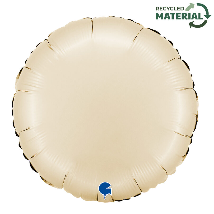 45cm Rund Satin Cream