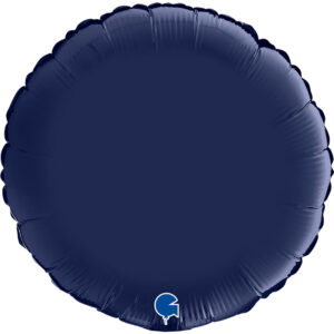 90cm Rund, Satin Dunkelblau, Folienballon