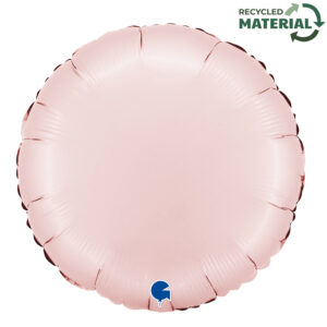 45cm Rund Satin Puderrosa