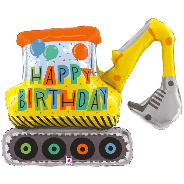 Happy Birthday Bagger, Folienballon B77cm
