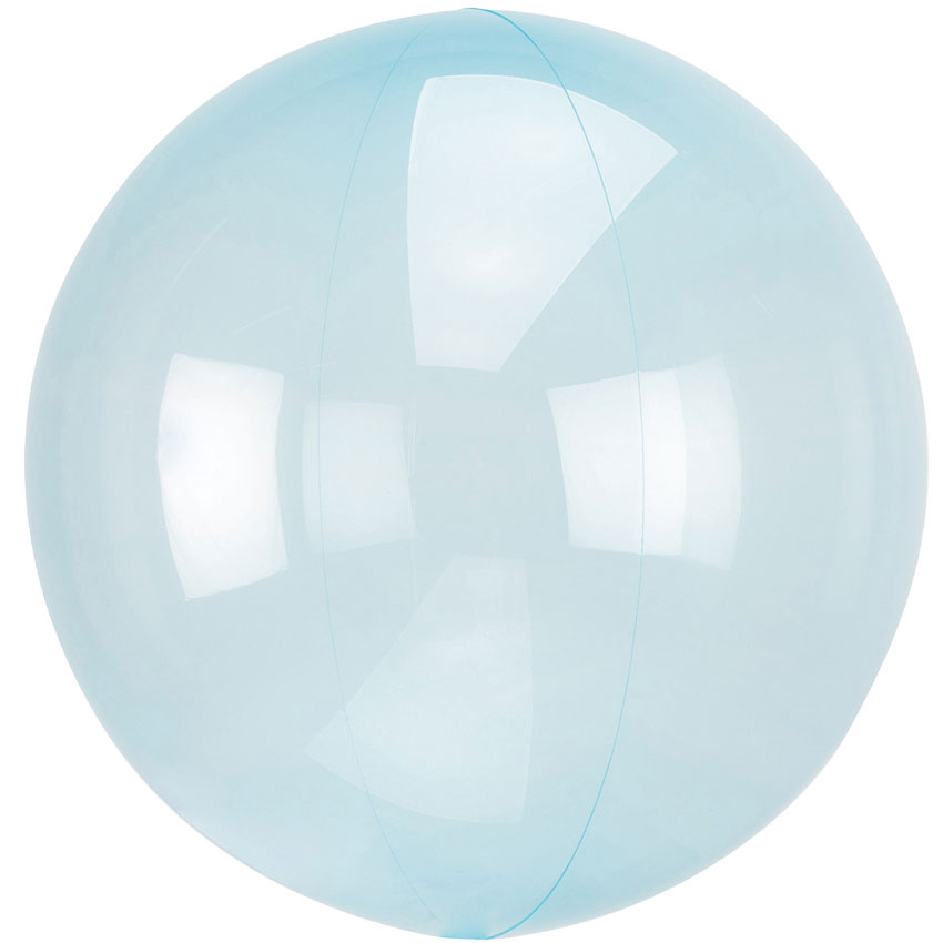 Bubble 52cm Transparent Blau