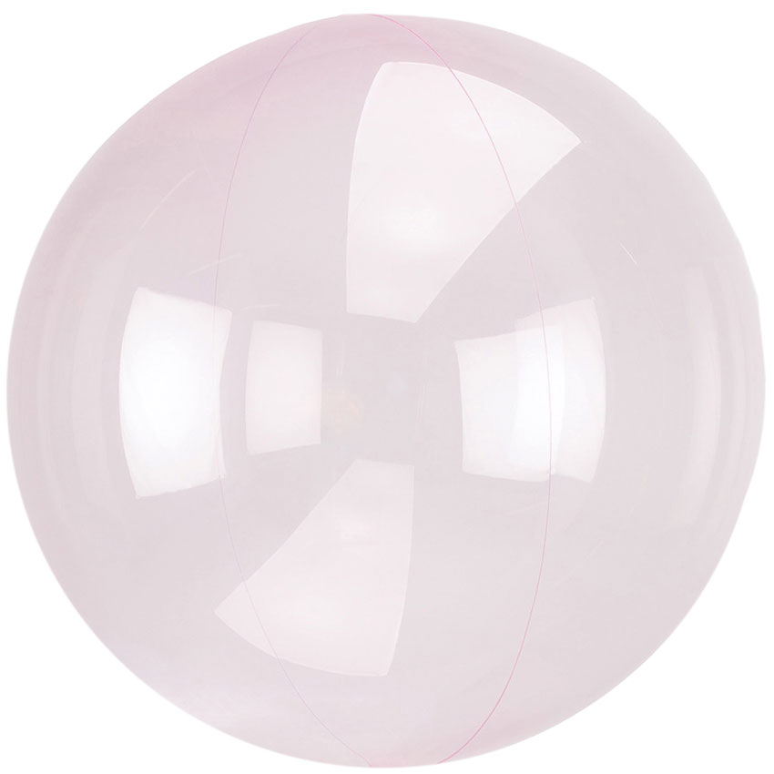 Bubble 52 cm Transparent dark Pink