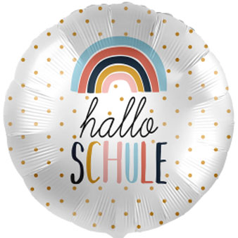 Folienballon Hallo Schule 45cm