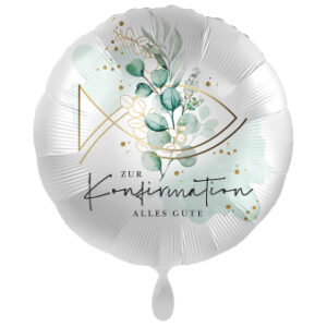 Konfirmation, Folienballon, rund, 45cm