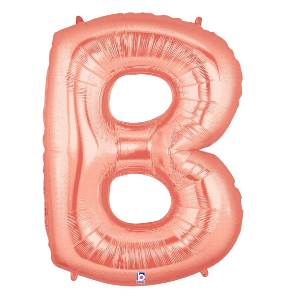 Buchstabe A – Z, ROSÉGOLD, EINZELN wählbar, Folienballon H102cm – Bild 2
