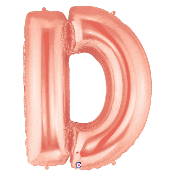 Buchstabe A – Z, ROSÉGOLD, EINZELN wählbar, Folienballon H102cm – Bild 4