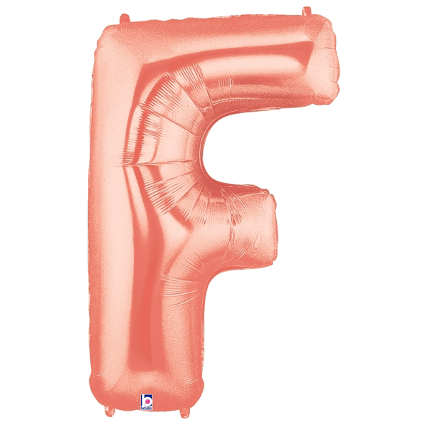 Buchstabe A – Z, ROSÉGOLD, EINZELN wählbar, Folienballon H102cm – Bild 6