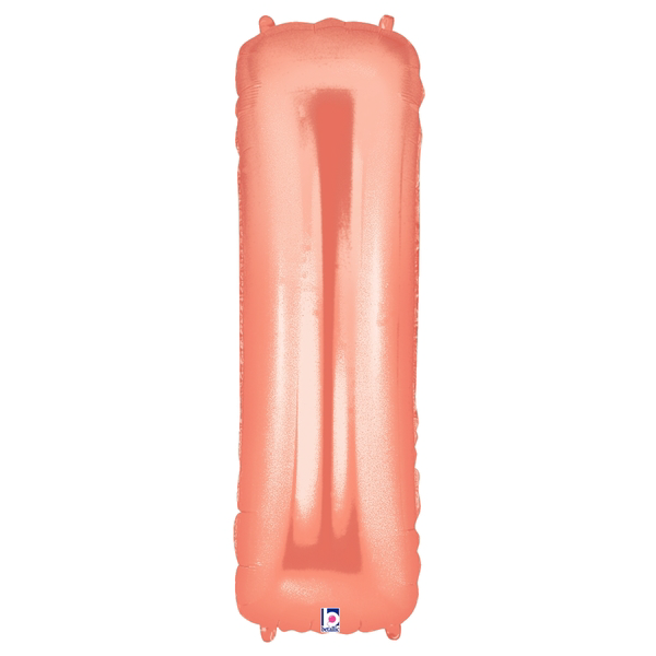 Buchstabe A – Z, ROSÉGOLD, EINZELN wählbar, Folienballon H102cm – Bild 9