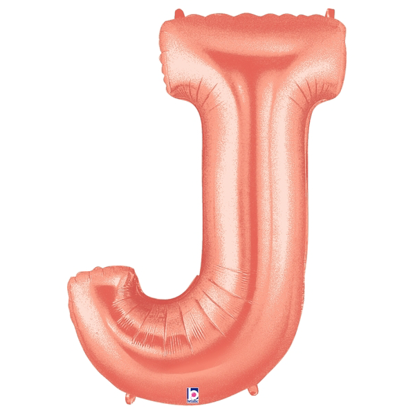 Buchstabe A – Z, ROSÉGOLD, EINZELN wählbar, Folienballon H102cm – Bild 10