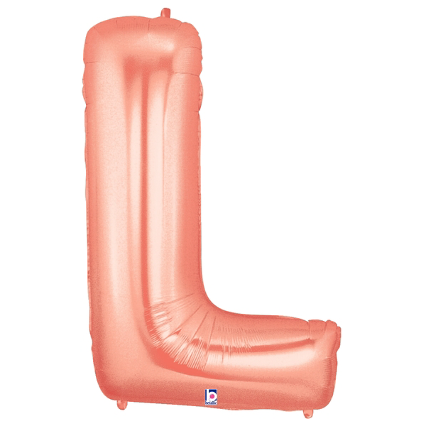 Buchstabe A – Z, ROSÉGOLD, EINZELN wählbar, Folienballon H102cm – Bild 12