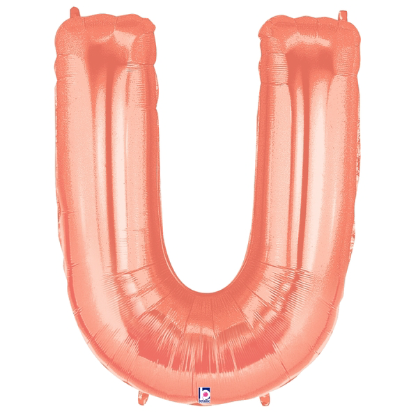 Buchstabe A – Z, ROSÉGOLD, EINZELN wählbar, Folienballon H102cm – Bild 21