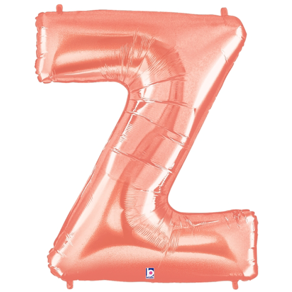 Buchstabe A – Z, ROSÉGOLD, EINZELN wählbar, Folienballon H102cm – Bild 26