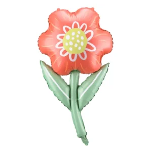 Blume mit Stiel, Folienballon, B96 cm