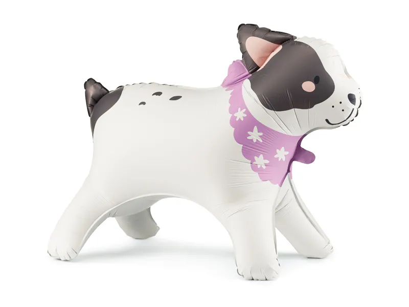 Airwalker Bulldogge selbststehend, Folienballon, 75cm