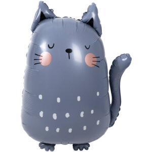 Katze, Grau, Folienballon, 69cm