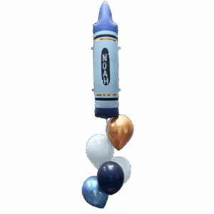 Schulkind Malspaß, Kinder-Ballonstrauß, Befüllt zum Abholen, ca. 2 Tage haltbar