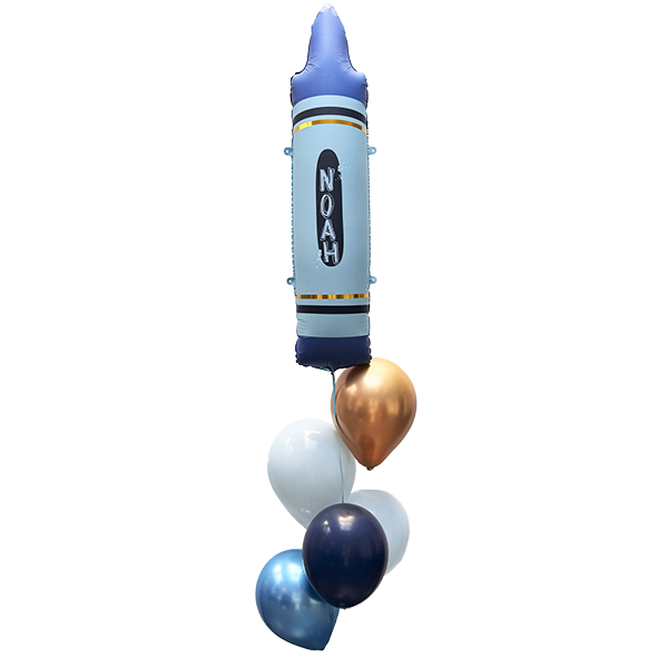 Schulkind Malspaß, Kinder-Ballonstrauß, Befüllt zum Abholen, ca. 2 Tage haltbar