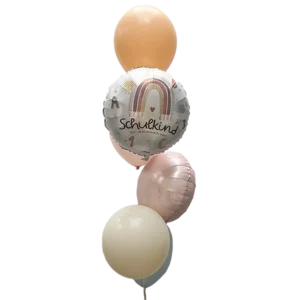 Schulkind Regenbogenzauber, Kinder-Ballonstrauß, Befüllt zum Abholen, ca. 2 Tage haltbar