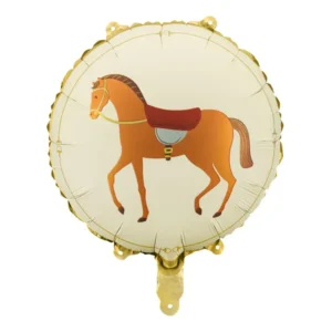Pferd rund, Folienballon, 45 cm