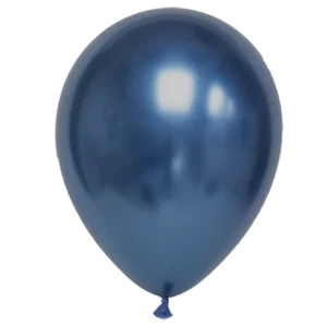 Ballon dunkelblau chrome 28cm / Latex / 5015