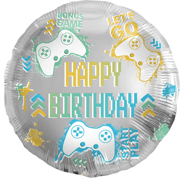 "Happy Birthday" Gaming rund 45cm