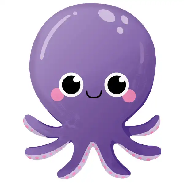 Folienballon Octopus Ocean Buddies 45 × 55 cm – Meeresdeko