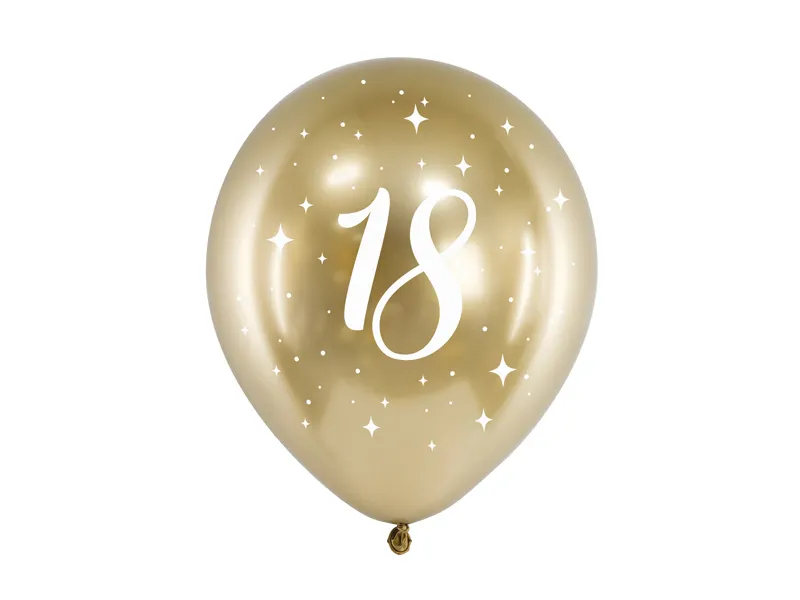 18 Latexballon gold