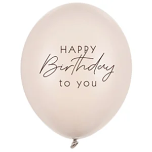 Happy Birthday Latexballon taupe