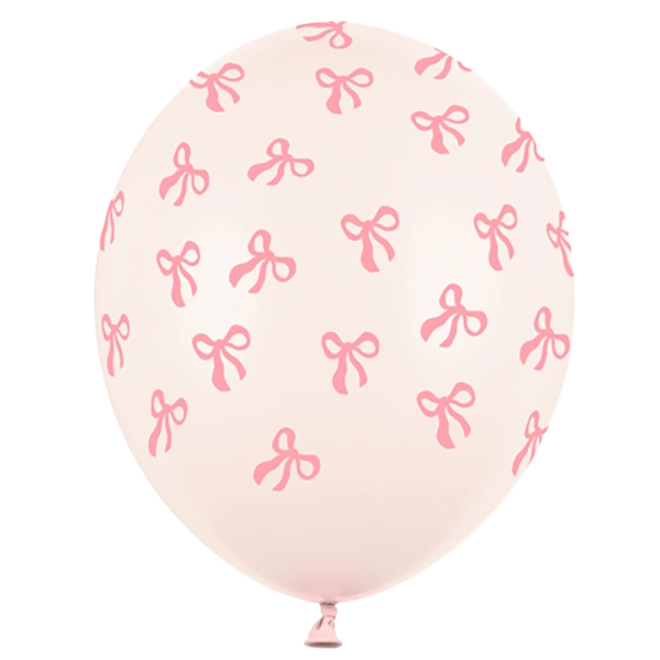 Schleifen Latexballon nude blush