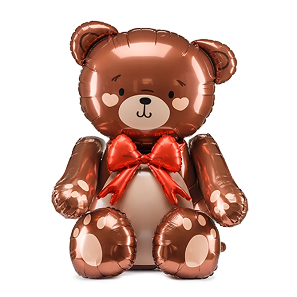 Teddy's Valentine Ballonstrauß, Befüllt zum Abholen, ca. 2 Tage haltbar – Bild 3