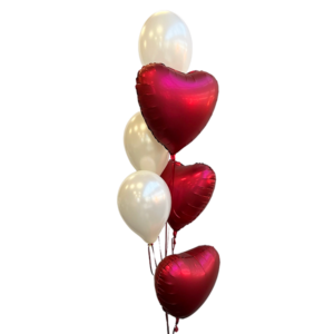 Little Valentine Ballonstrauß, Befüllt zum Abholen, ca. 2 Tage haltbar