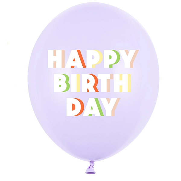 Happy birthday Latexballon flieder
