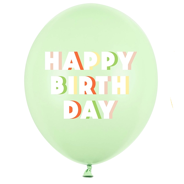 Happy Birthday Latexballon mint