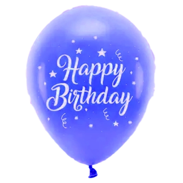 Happy Birthday Latexballon dunkelblau