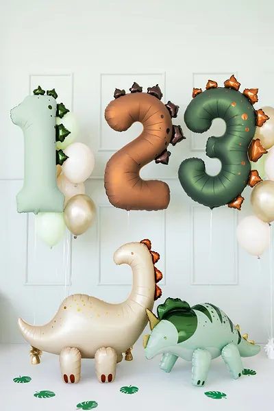 Dino Geburtstag Ballonstrauß, Befüllt zum Abholen, ca. 2 Tage haltbar – Bild 2