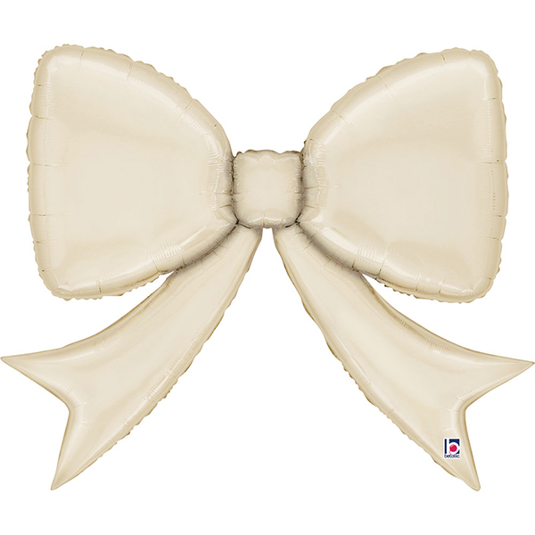 Schleifenballon beige