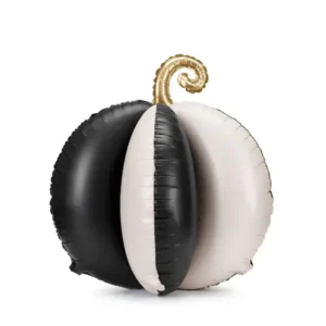 Kürbisballon schwarz-weiß